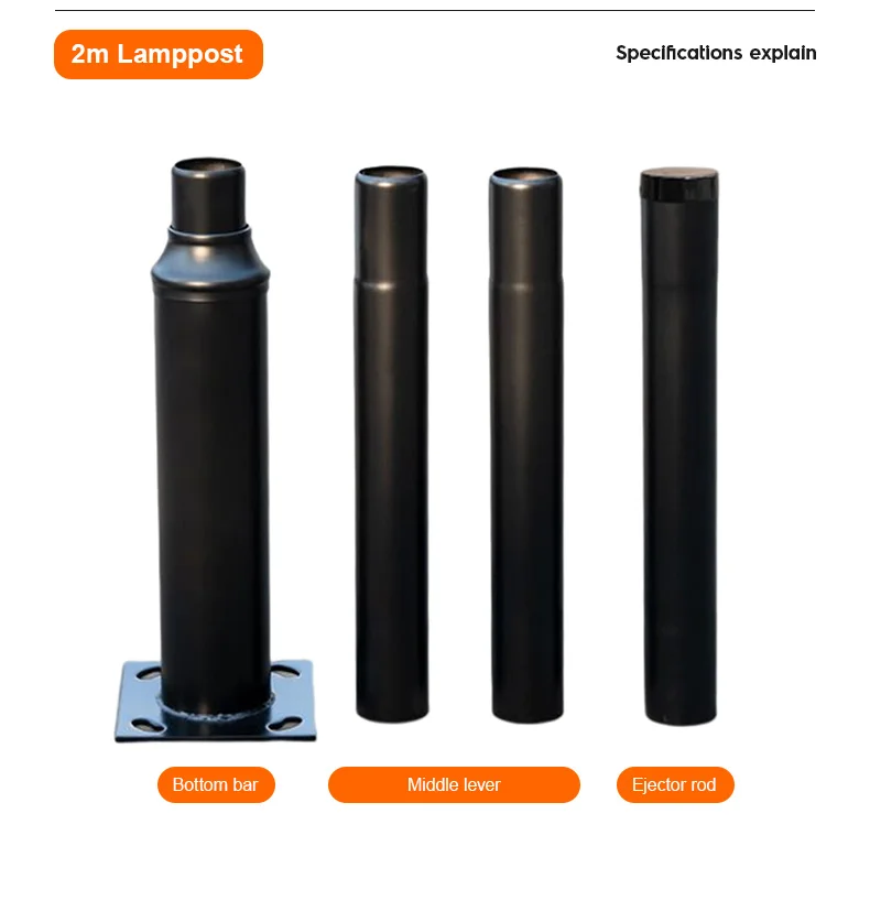 Световой столб, новейший парковочный фонарь, столб, оцинкованная сталь, Прямая поставка с завода, умный городской столб, уличный Сплит-Тип