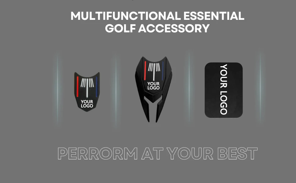 Multifunctional Custom Logo Metal Divot Repair Tool With Golf Ball