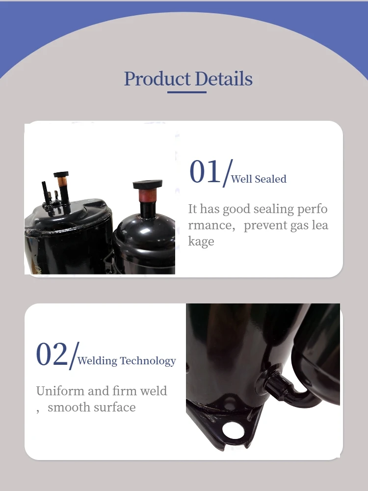 Original 1.5HP R410A Rotary AC Compressor for Home & Industry