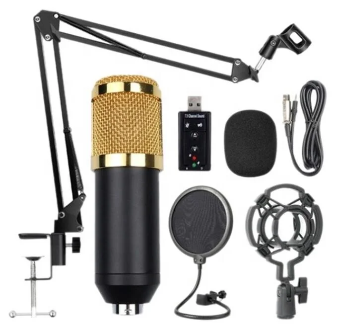 Bm 800 condensador profesional micrófono computadora personal micrófono estudio 