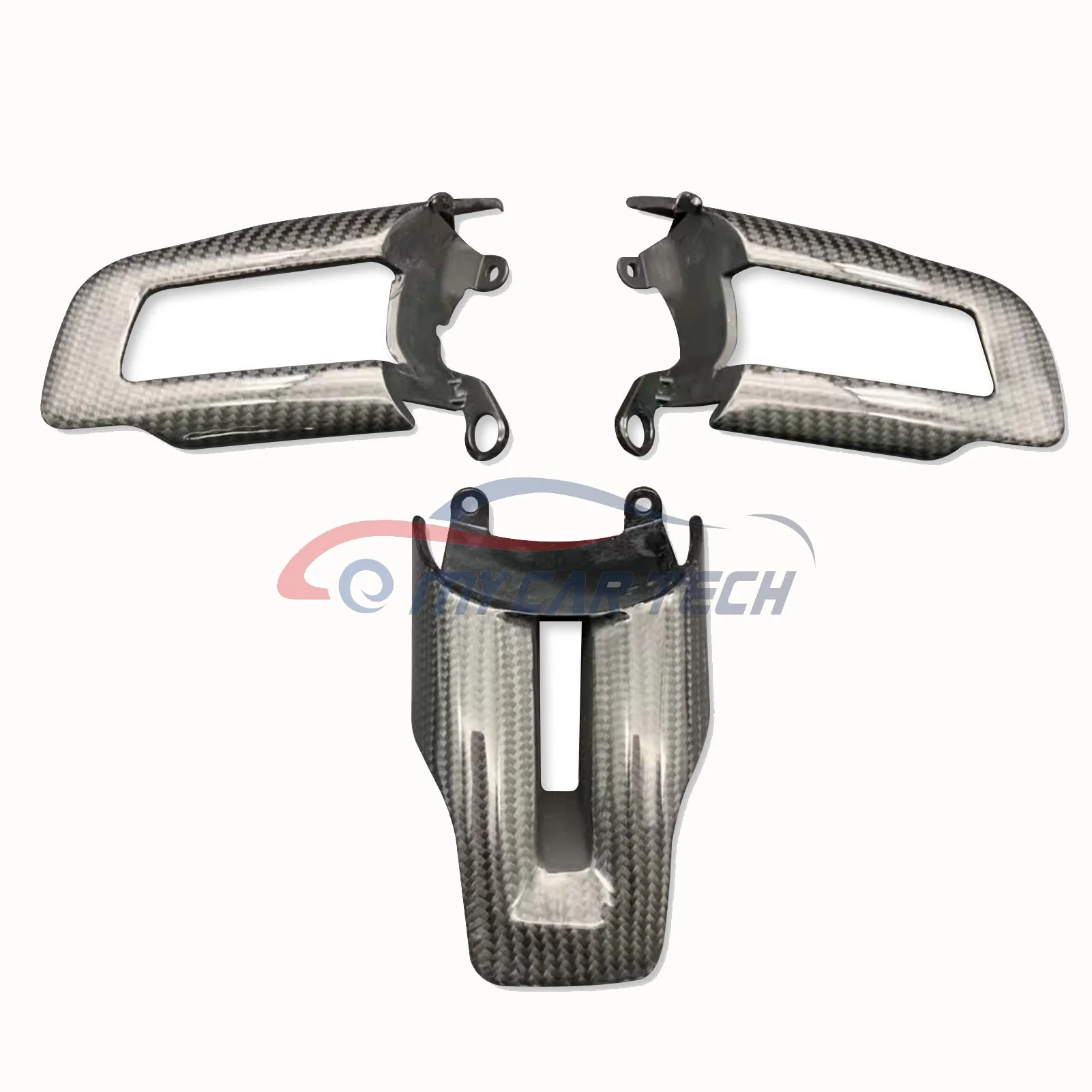 Buy Carbon Fiber Look ABS Steering Wheel Decor Cover Trim for 2015-2022