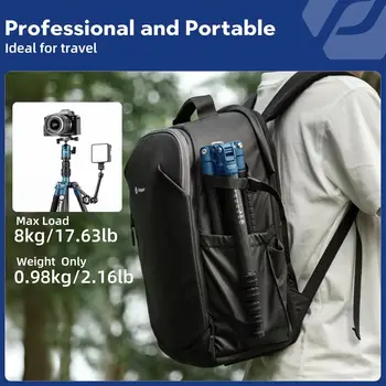 Fotopro 59" Carbon Fiber Travel Tripod Detachable Monopod Compact Camera Tripod with Ball Head detail image
