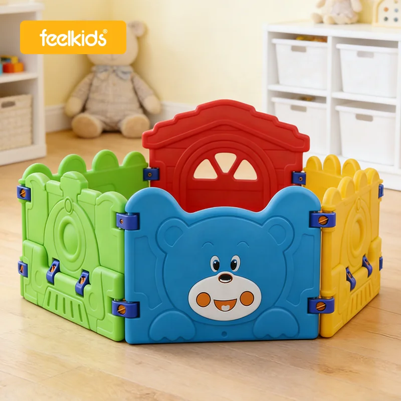 Feelkids Kids Play Yellow Indoor/Outdoor Playground Equipment Ball Pool Slide Made LLDPE for Kindergarten School Use Max details