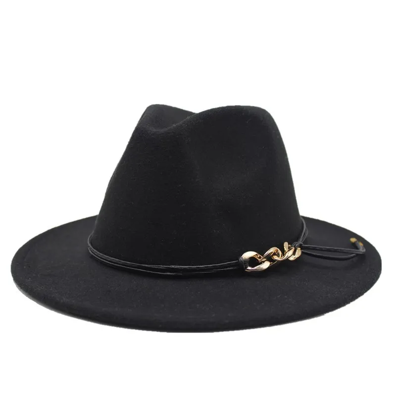 Ladies OEM Fedora Warm Jazz Hat Chapeau Femme Feutre Panaman Cap