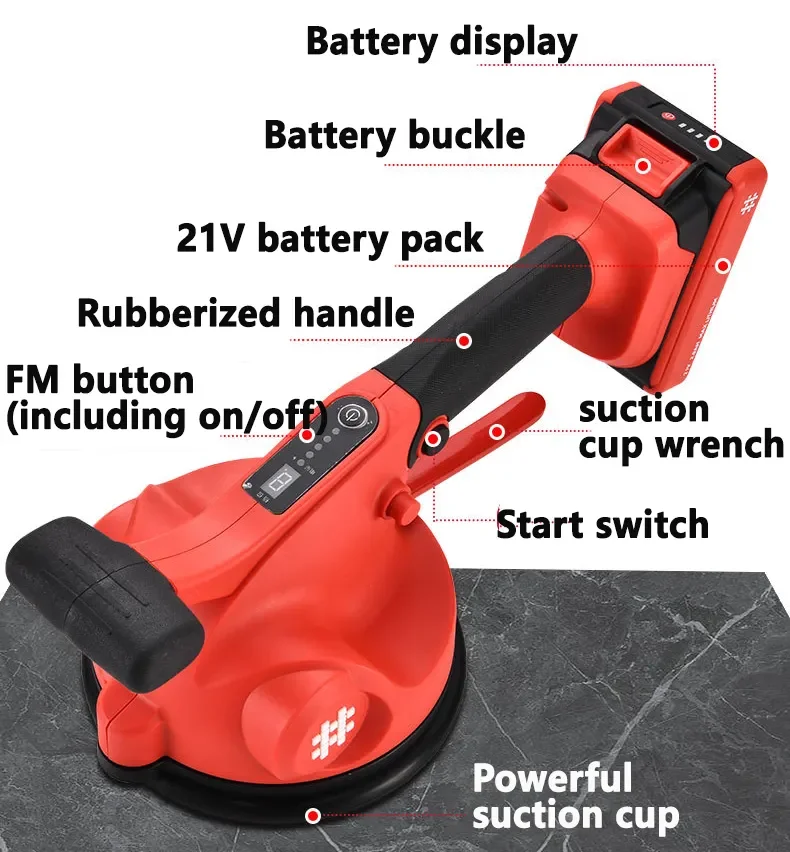 fliesen sauger mit vibration ConBlom Fliesenrüttler für Makita 18v, Fliesenleger-Vibrationsgerät mit  4,7