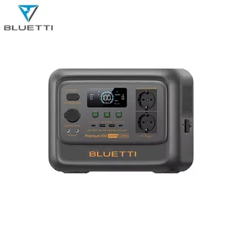 1800W Portable Power Station Solar Generator with LiFePO4 Battery Quiet Pure Sine Wave AC Outlets for Home Emergency Camping