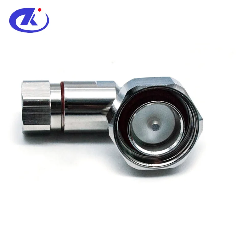 DIN 7/16 RF Coaxial Plug(male) Right Angle Connector for 1/2'' Feeder ...