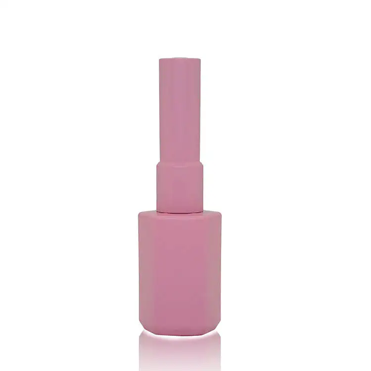 Oem 10ml 15ml Mini Nail Polish Bottles Cosmetics Glass Uv Gel With Brush In Stock