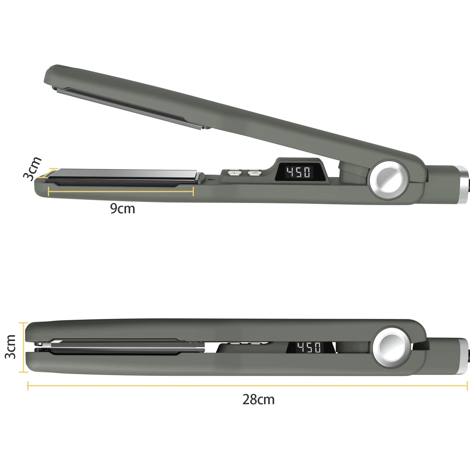 Professional Titanium Flat Iron Ptc Heating Hair Straightener Plates