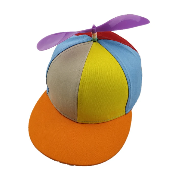 Multi-color Propeller Helicopter Baseball Cap for Adult Kids