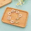 Poudre de pierre courte imitation jade B433-6