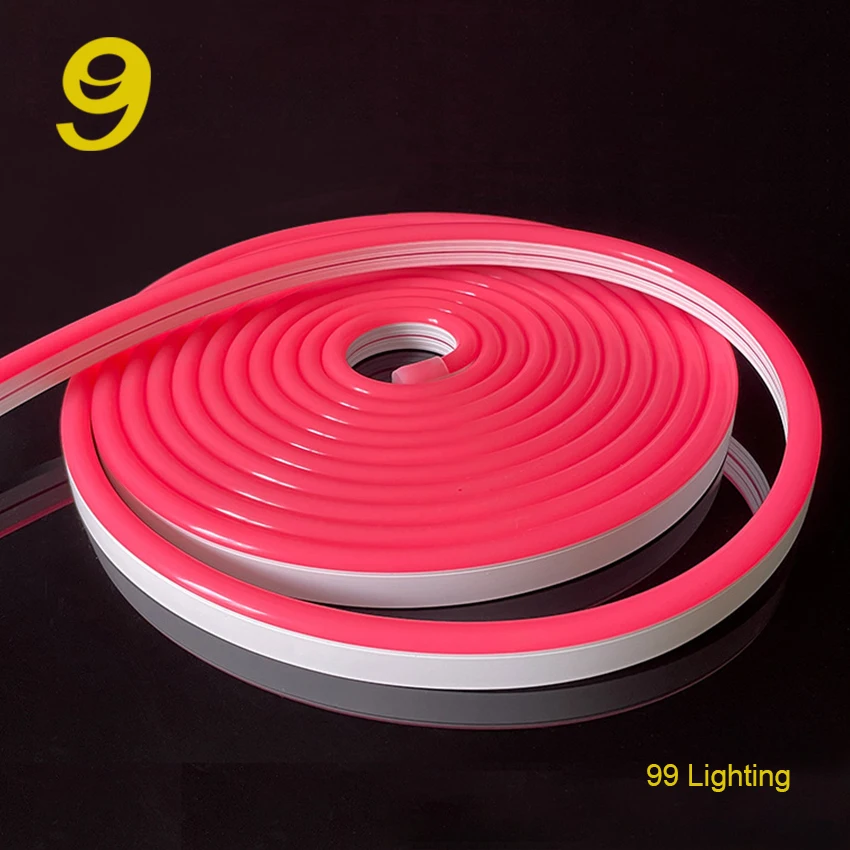 New Design 6x12mm 1cm Cutting Silicone Tube for DIY Neon LED Light Signs Led Neon Mirror 24V Input Voltage Blue CCT Purple