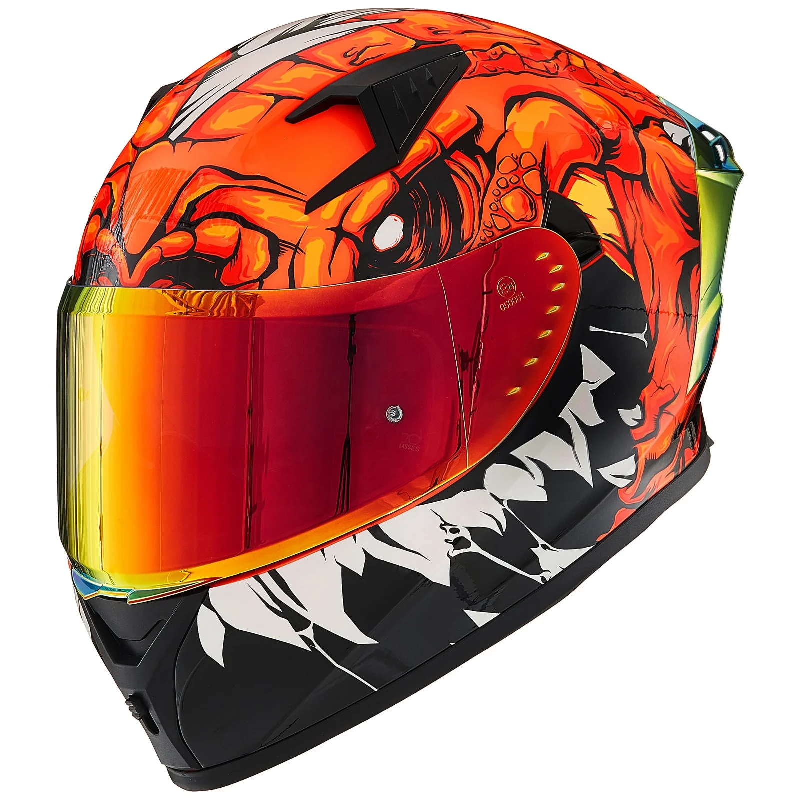 ILM Full Face Motorcycle Helmet Unique DOT ECE Approved Dual