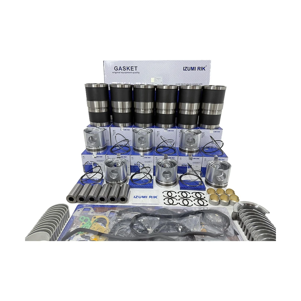 Overhaul Rebuild Kit with Overhaul Kit Main & Conrod Bearing with Thrust Washer for Yanmar TF150 TF155 TS190 Engine Spare Parts