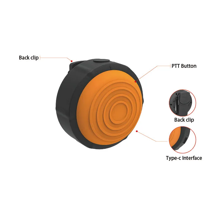 Factory Wireless PTT Controller Push-to-Talk Button for Bluetooth Headset Remote Controls