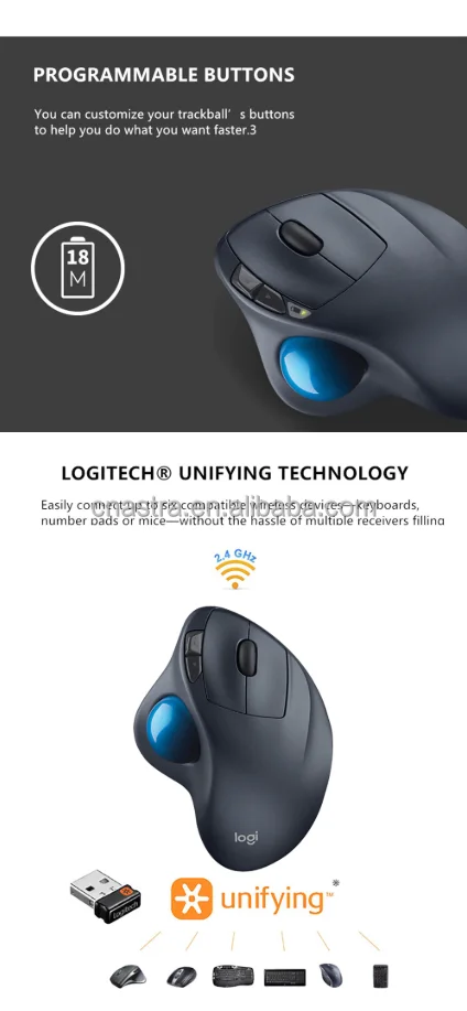 logitech m570 programmable buttons