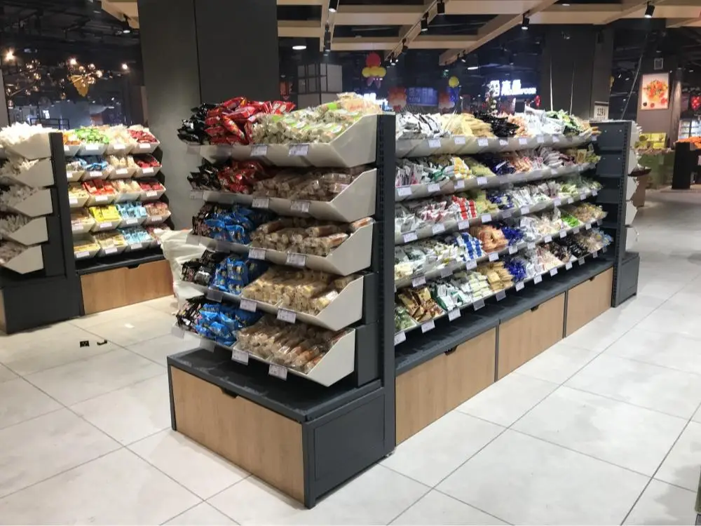 Xinde Convenience Store Potato Chips Candy Display Racks Doubleside