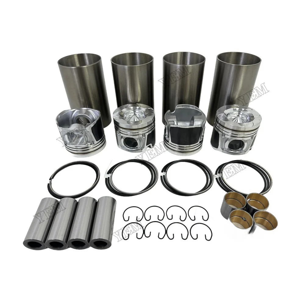 Cylinder Liner Kit Compatible for Doosan / for Develon D24 Engine Rebuild Kit 5