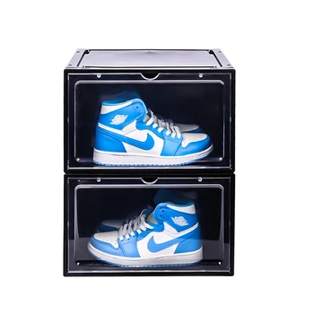 Shoe Box, shoe box transparent plastic stackable, shoe box with lid, closet, bedroom, bathroom,