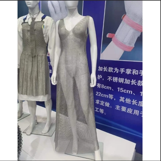 Stainless Steel  Chainmail Apron  Customized Diameter Ring Mesh Curtain Woven by Different Size Diameter Metal Wire