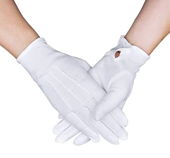 Top Latest Design Your Own Cotton Masonic Custom White Gloves for Unisex in Cheap Price
