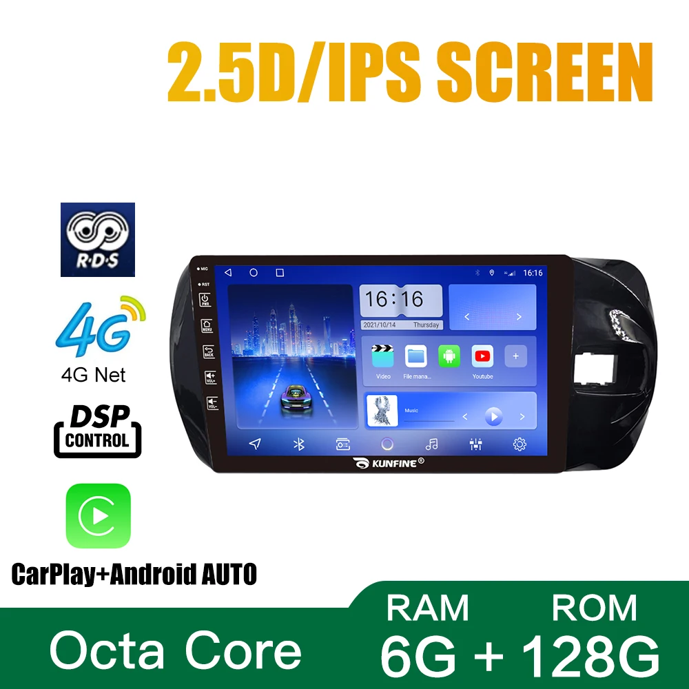 For TOYOTA VITZ 2015-2020 UV 9 Inch Headunit Device Double 2 Din Octa-Core Quad Car Stereo GPS Navigation Android Car Radio