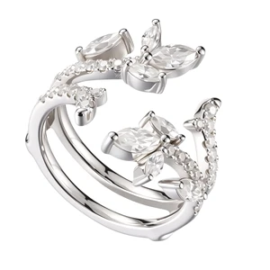 Round Brilliant Cut Fashion Moissanite Rings Classic 4-prong Setting Rings Silver 925 for Women's Wedding Party