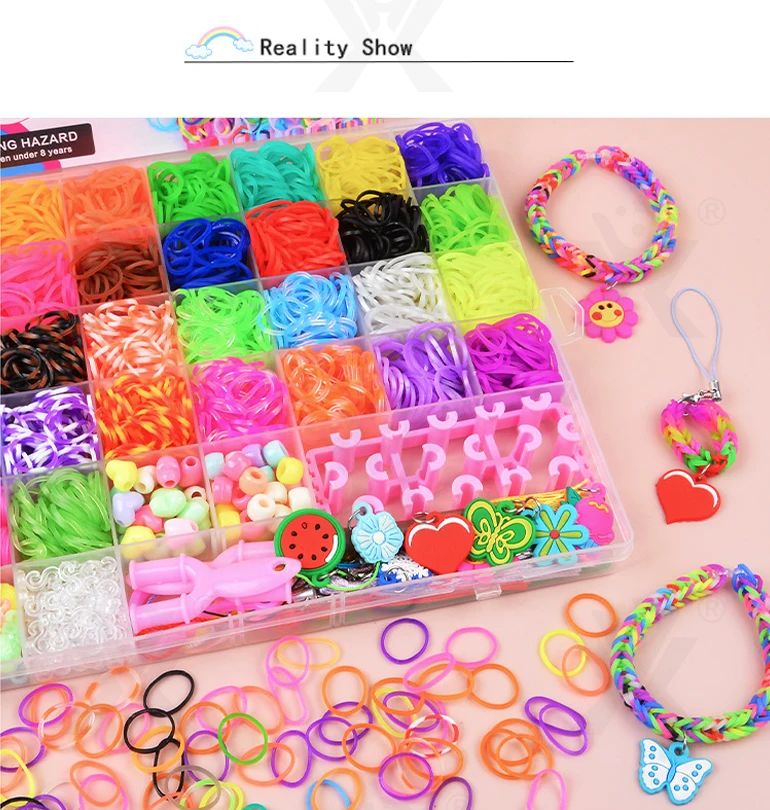 Chengji New Arrivals Toys Colorful Loom Diy Making Art Crafts Elastic ...