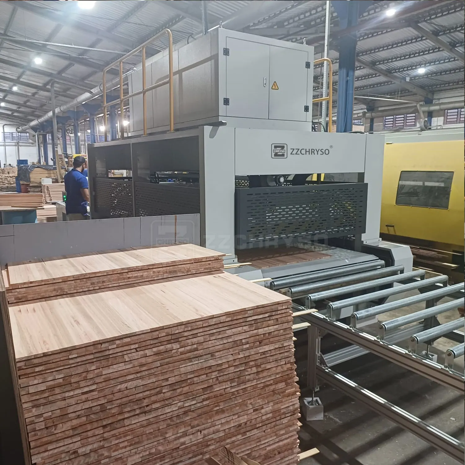 Wood Board Joint Making Press Machine Hf Edge Glued Wood Panel Making Press Machine