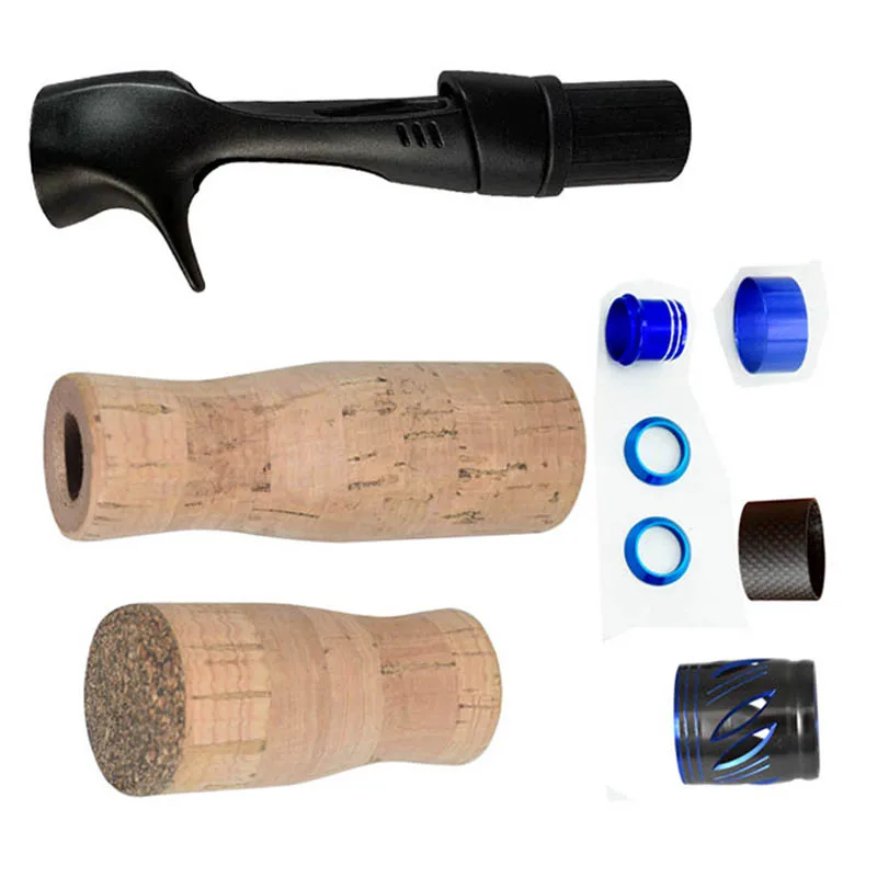 Faked Cork Wood Eva Handle Reel Seat And Winding Check For Building Fishing  Lure Rod Reel Handle Diy - Buy Building Fishing Rod Reel Handle