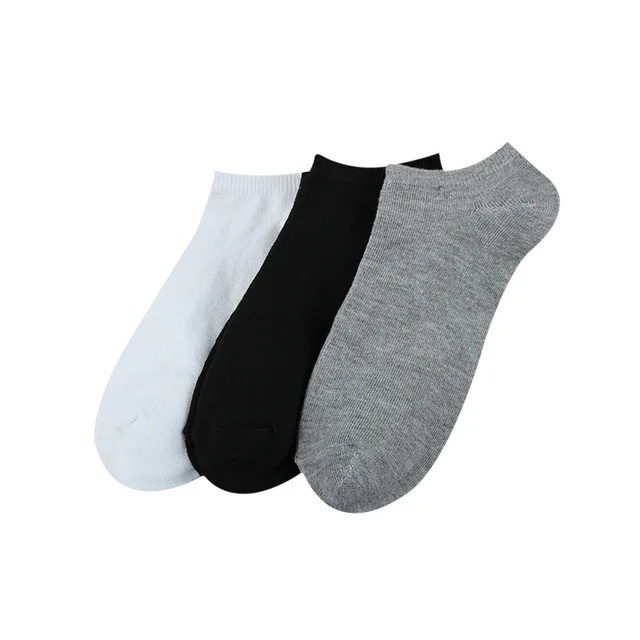 In stock good cheap soild color men customized short ankle socks