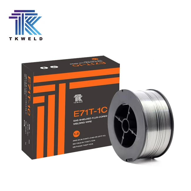 Factory Directly Supply TKweld Brand Flux Cored AWS E71T1 Mig Welding Wire