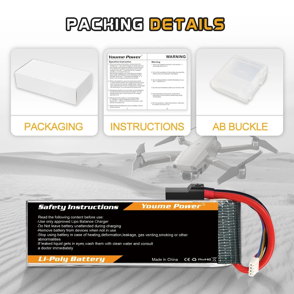 Model aircraft batteries 2-6s 5200mah 7.4V/11.1V/14.8V/18.5V/22.2V with T/TR/XT60/XT90/EC5 plugs supplier