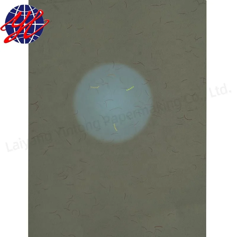 Security UV Invisible Fiber Paper Customize Watermark Security Paper for Offset Printing
