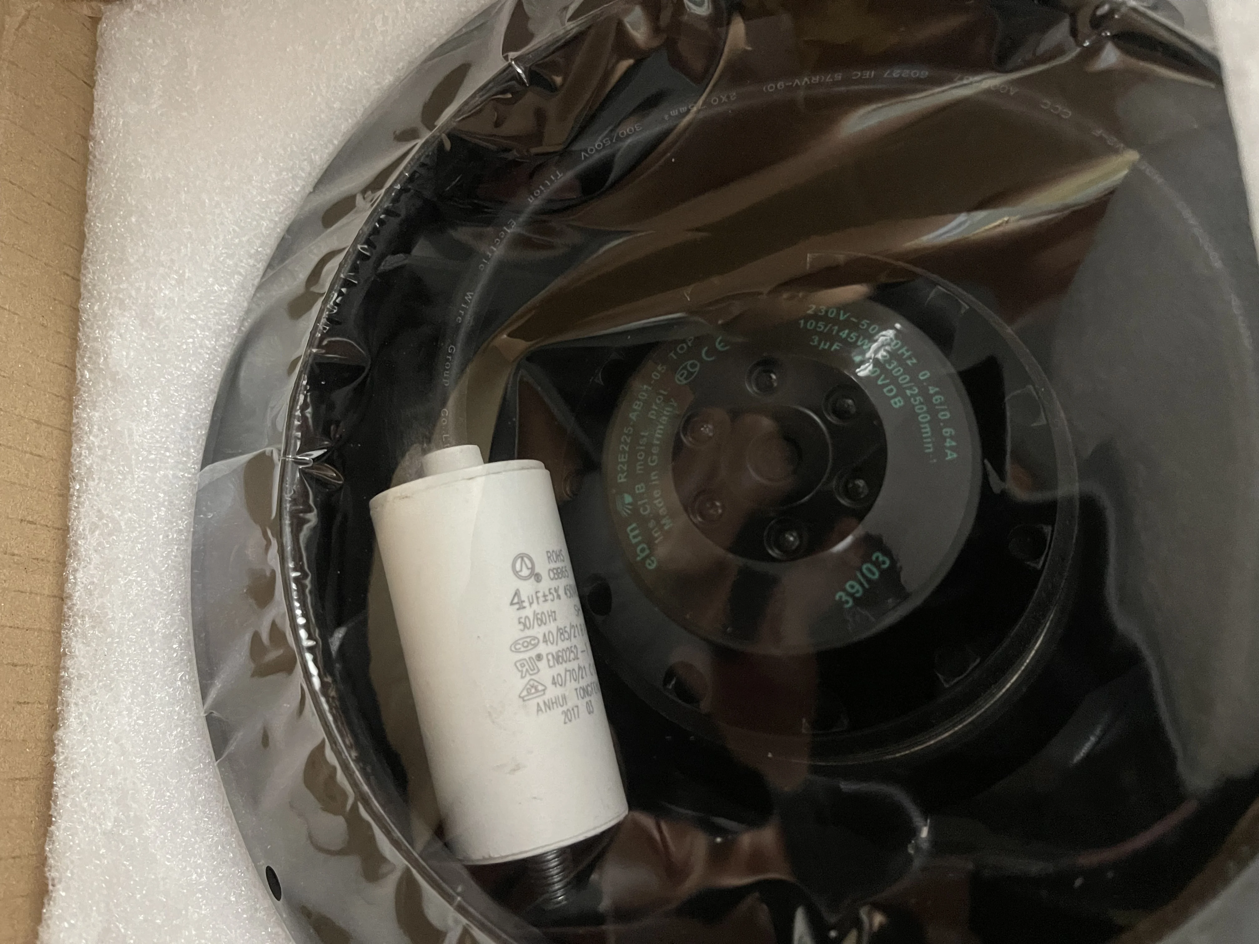 ebm-papst AC Cooling Fan R2E225-AB01-05