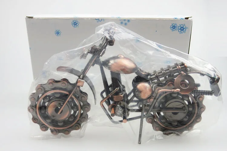 Retro Motorrad Holzmodell - Vintage Tischdekoration Für Zuhause & Büro