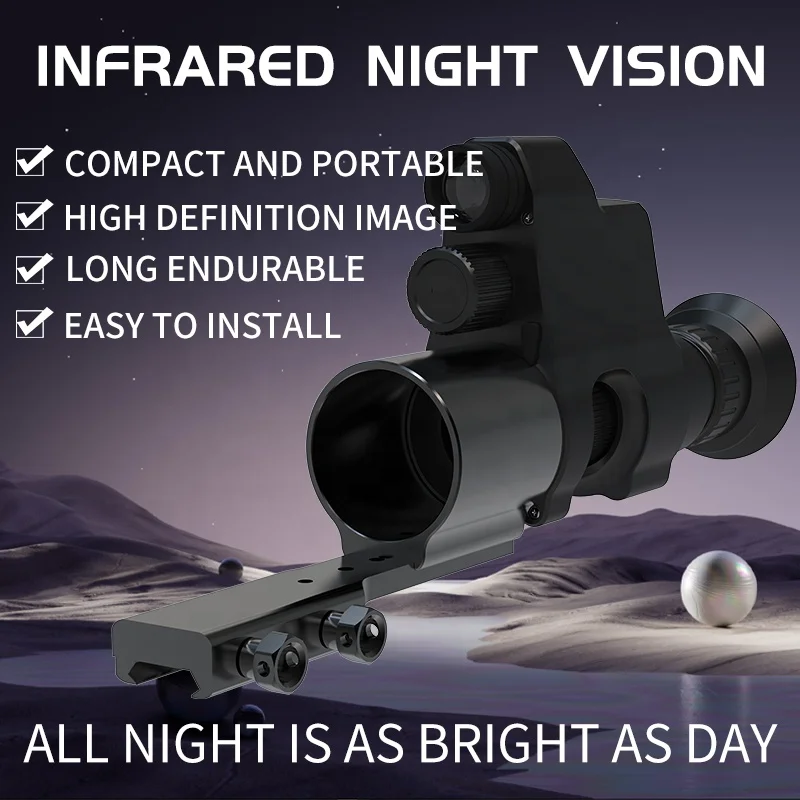OLED Screen IPX5 Waterproof 1080P Camera Recording 300M Infrared Night Vision Thermal Scope for Hunting