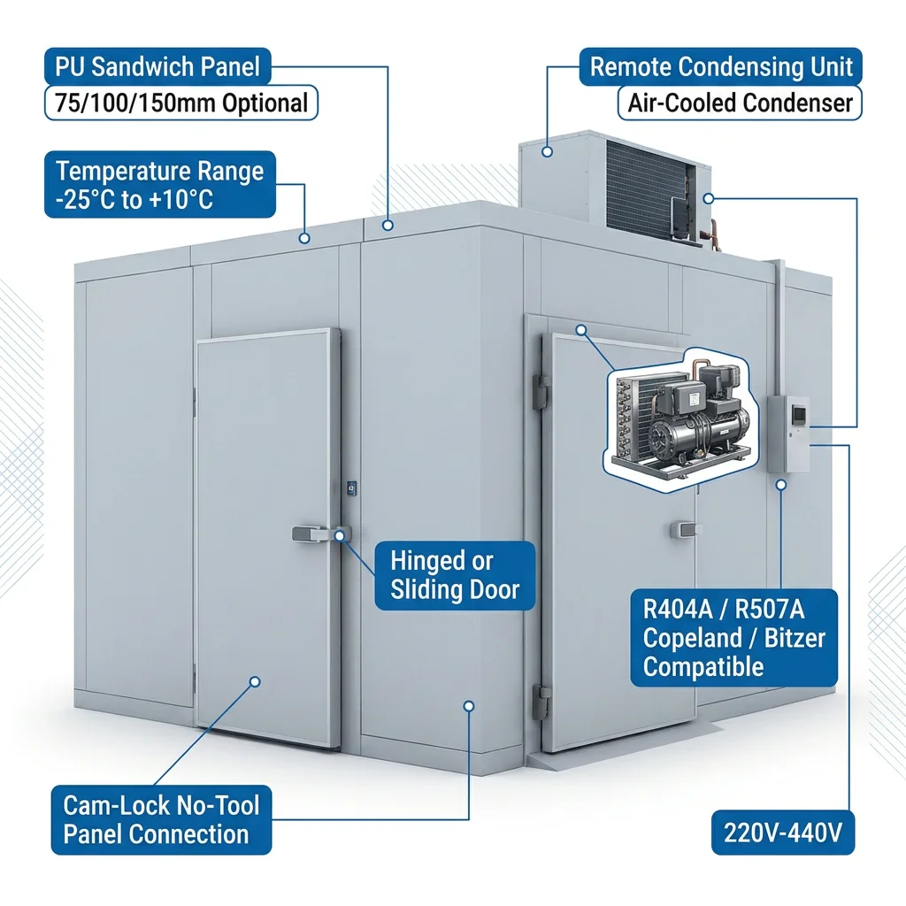 Modular Cold Storage Unit, Stainless, Steel - detail 6