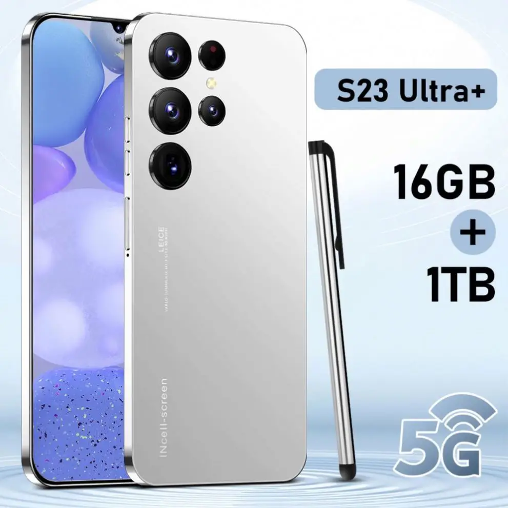 Free sample fast delivery 5g de smartphones amoled 7.3 inch full screen Portable small 5g smartphone s23 ultra original telefons