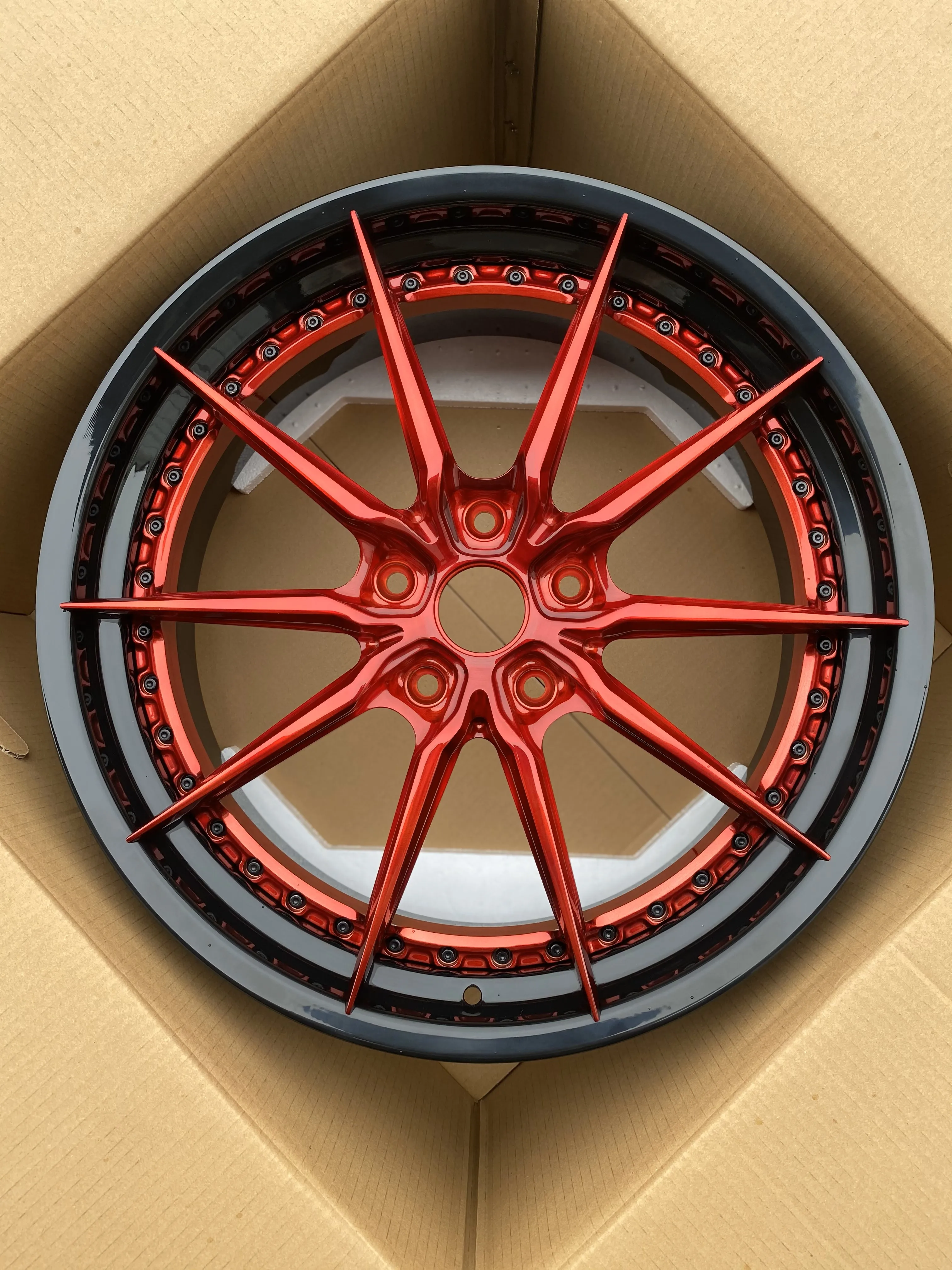 2 piece shiny custom aluminum alloy forged wheels 16 17 18 19 20 21 22 23 24 inch 5x112 5x114.3 5x120 rim hub