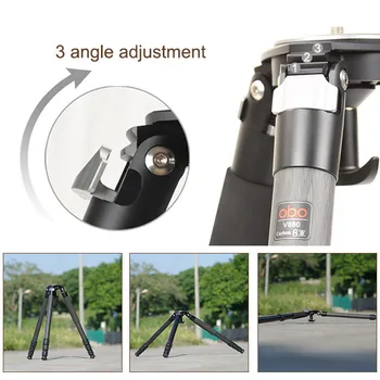 Big Heavy Duty Carbon Fiber Tripod, New Design Professional Video Camera Tripods detail image