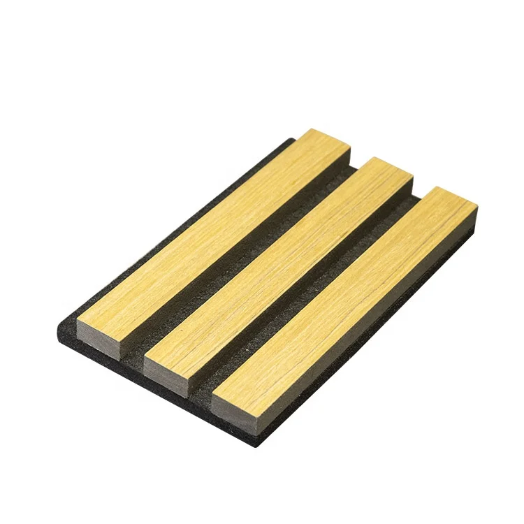 MUMU Auditorium Triangle Soundproof Custom Wood Wall Slats Supplier 3D Acoustic Panel for Sound Absorbing Sponge