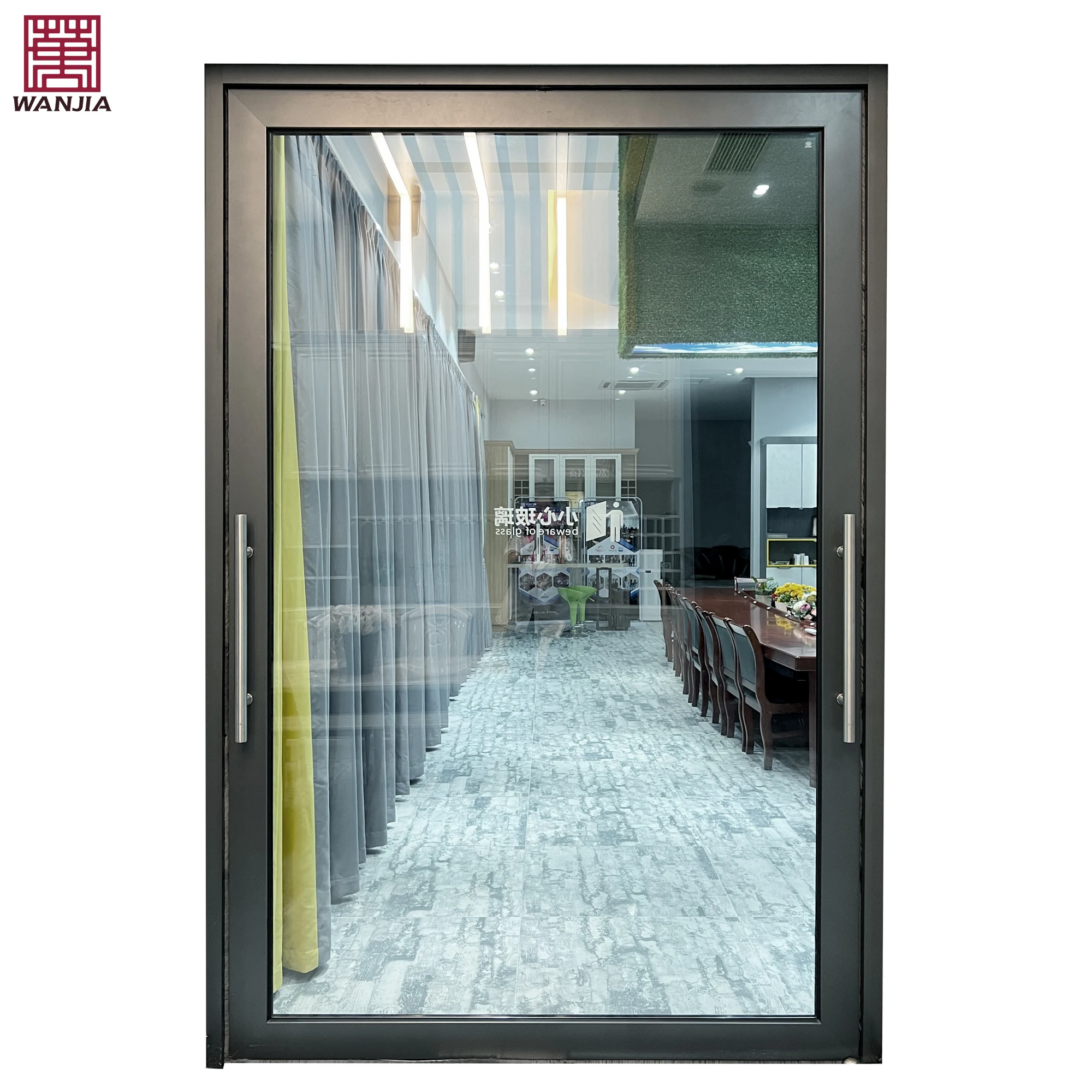 Smart Electric Frosted Glass Aluminum Pivot Door Exterior Entry Pivot ...