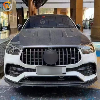 Carbon Fiber Body Kit For Mercedes GLE Coupe W167 C167 Front Lip Rear Diffuser Roof Spoiler LD Style Body kits 2019-2021