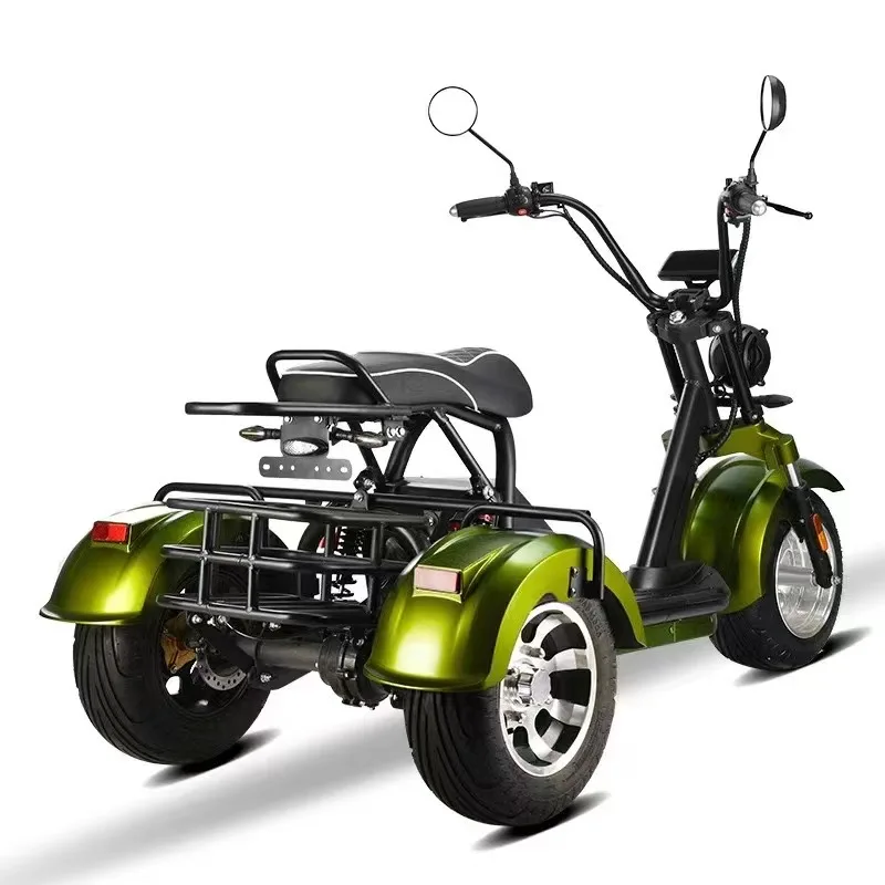 Adult Powerful Fast Speed With Upgraded Shock Absorber Three Wheel With Golf Holder Electric Scooter Citycoco