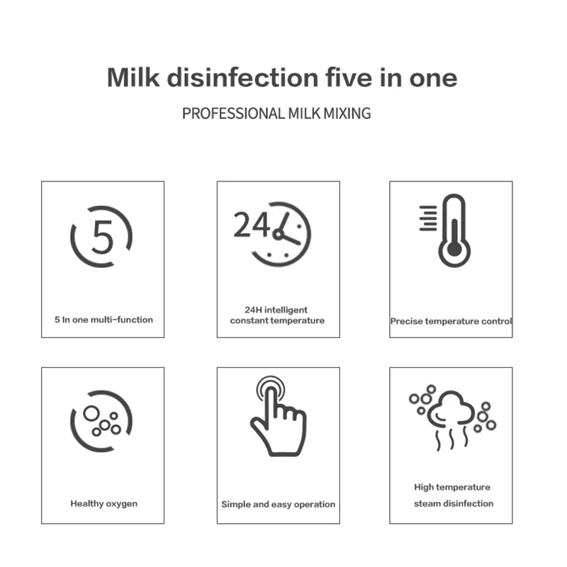 Bottle DisinfectNew Design Three in One Multifunctional Baby Milk Milk Modulator Constan aperçu 2