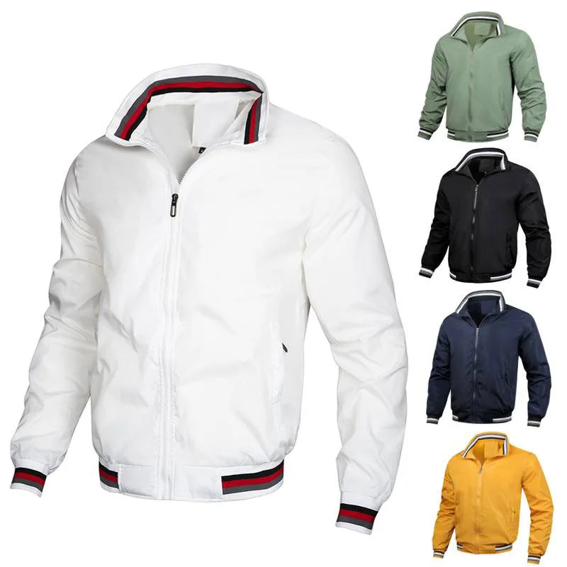 Custom polyester bomber lightweight waterproof sports jacket men casual coat_voghion.com