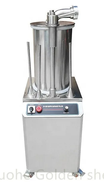 Wpsagek Macchina Per Salsicce Manuale, Riempitrice In Acciaio Inox Con 3 Ugelli, Facile Da Usare E Pulire - 3