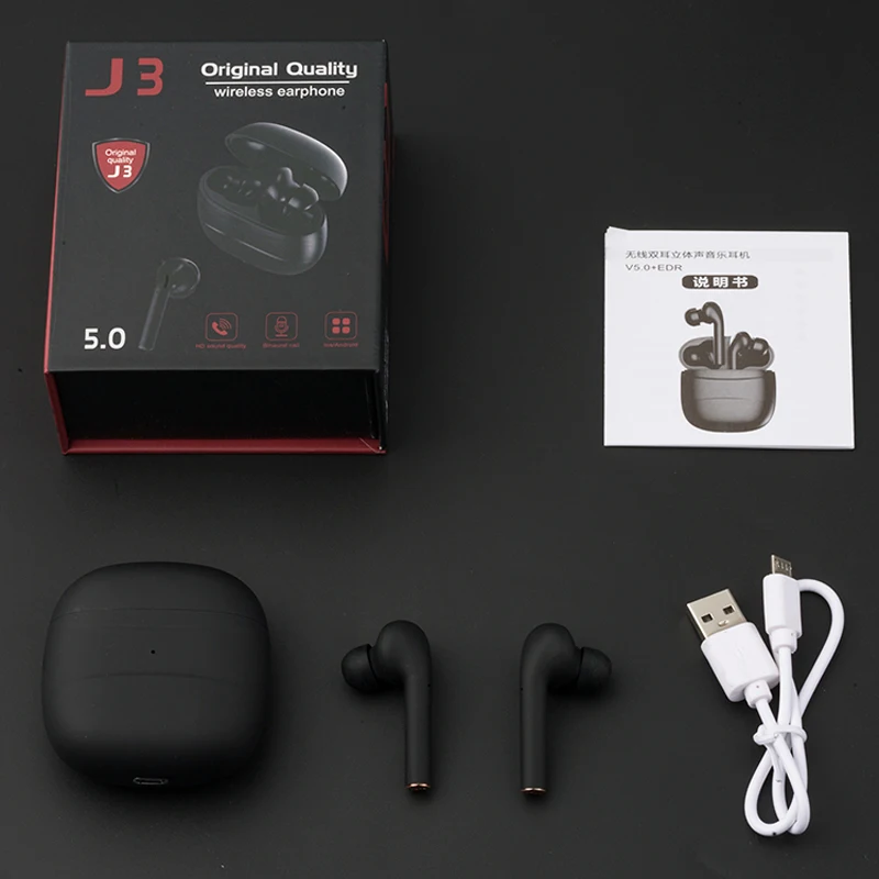 j3 original quality wireless earphone instructions