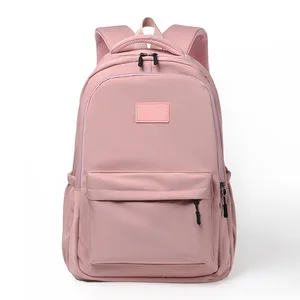 Custom Large Capacity Laptop Backpack For Students Simple Lightweight Waterproof School Bag Fashionable For Boys And Girls